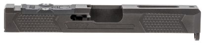 Picture of Grey Ghost Precision Ggp193ocv4 Ggp19 Version 4 Slide Compatible W/Glock G19 Gen3, Milled For Trijicon Rmr & Leupolld Deltapoint Pro, 17-4 Stainless Steel W/Black Nitride Finish 