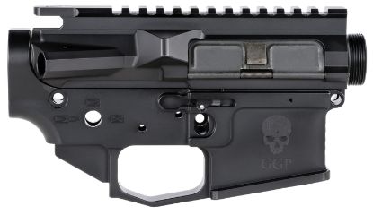Picture of Grey Ghost Precision Ggpslightrcvr Ar Mkii Light Receiver Set Ar-15 Platform Multi-Caliber, 7075-T6 Aluminum W/Black Hardcoat Anodized Finished, Flared Mag Well 