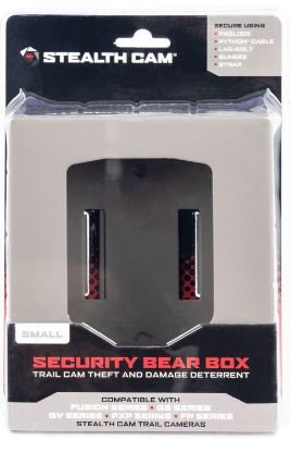 Picture of Stealth Cam Stcbbsm Bear Security Box Fits Fusion/Qs/Qv/Px/Gmax/Xv Camera Series Small Gray Powder Coated Steel 