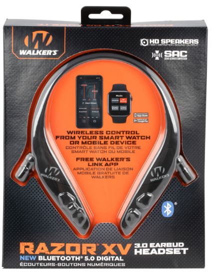 Picture of Walker's Gwpbtnbt Razor Xv 3.0 Headset 31 Db Behind The Neck Bluetooth Enabled 