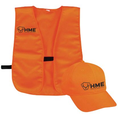 Picture of Hme Hmesfvhor Safety Vest And Cap Osfa Orange Polyester 