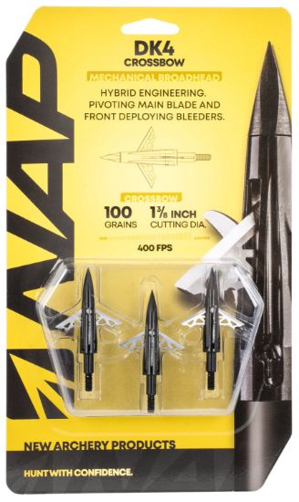 Picture of Nap Nap60dkx10 Dk4 Mechanical Broadhead 100 Gr/ 3 Pack 