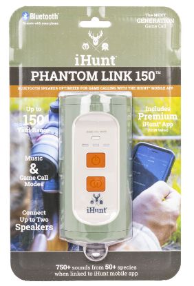 Picture of Ihunt Ihp150 Phantom Link 150 Bluetooth Speaker Optimized For Game Calling W/Ihunt Mobile App, Waterproof, 750 Preloaded Calls 