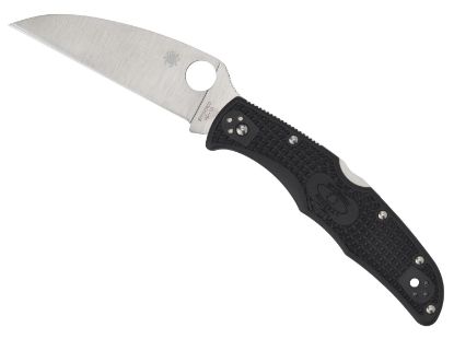 Picture of Spyderco C10fpwcbk Endura 4 Lightweight 3.78" Folding Wharncliffe Plain Vg-10 Ss Blade Black Bi-Directional Texturing Frn Handle Includes Pocket Clip 