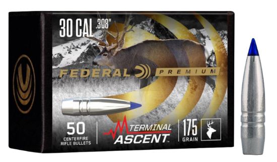 Picture of Federal Pb308ta1 Premium Terminal Ascent Component 30 Cal .308 175 Gr Terminal Ascent 50 Per Box/ 4 Case 