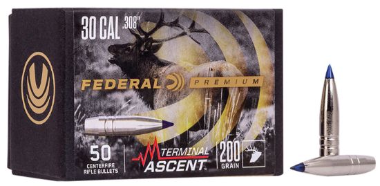 Picture of Federal Pb308ta2 Premium Terminal Ascent Component 30 Cal .308 200 Gr Terminal Ascent 50 Per Box/ 4 Case 