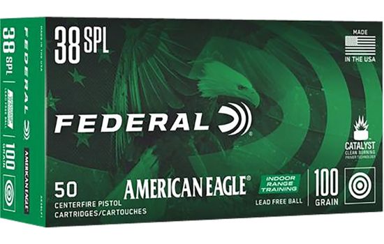 Picture of Federal Ae38lf1 American Eagle Irt 38 Special 100 Gr Lead Free Irt 50 Per Box/ 10 Case 