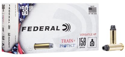 Picture of Federal Tp38vhp1 Train + Protect 38 Special 158 Gr Versatile Hollow Point 50 Per Box/ 10 Case 