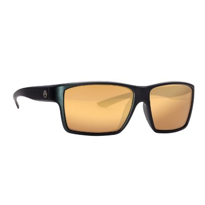 Picture of Magpul Mag1147-1-001-2030 Explorer Eyewear Adult Bronze Gold Mirror Lens Polycarbonate Black Frame 