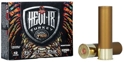 Picture of Hevi-Shot Hs4507 Hevi-18 Tss Turkey 12 Gauge 3.50" 2 1/4 Oz Tungsten 7 Shot 5 Per Box/ 10 Case 