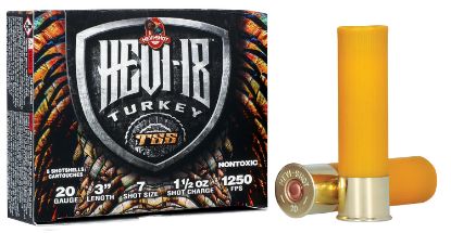 Picture of Hevi-Shot Hs7007 Hevi-18 Tss Turkey 20 Gauge 3" 1 1/2 Oz Tungsten 7 Shot 5 Per Box/ 10 Case 