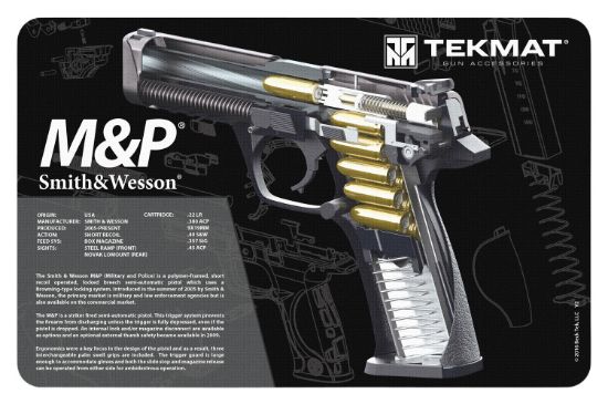 Picture of Tekmat Tekr17swmpca S&W M&P Cutaway Cleaning Mat 11" X 17" 