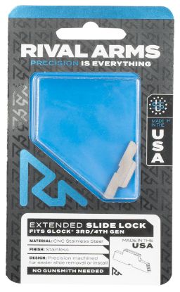 Picture of Rival Arms Ra80g001d Slide Lock Extended Stainless Steel For Glock Gen3-4 