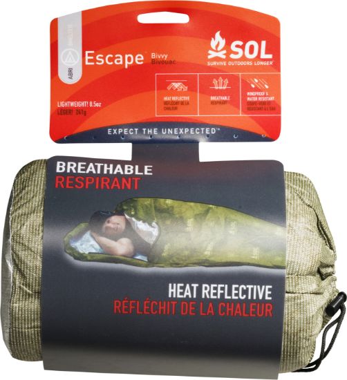 Picture of Survive Outdoors Longer 01401229 Sol Bivvy Warmth Waterproof Od Green 