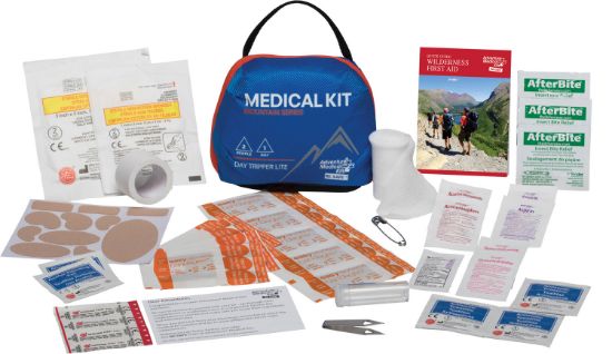 Picture of Adventure Medical Kits 01001000 Mountain Day Tripper Lite Medical Kit Treats Injuries/Illnesses Water Resistant Blue 