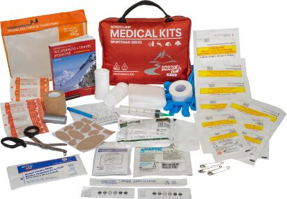 Picture of Adventure Medical Kits 01050300 Sportsman 300 Medical Kit Treats Injuries/Illnesses Waterproof Red 