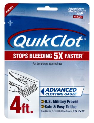 Picture of Adventure Medical Kits 50200026 Quikclot Stop Bleeding White 3" X 48" Clotting Gauze 
