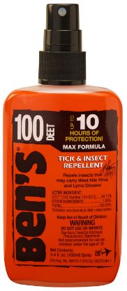 Picture of Ben's 00067080 100 Odorless Scent 3.40 Oz Spray Repels Ticks & Biting Insects Effective Up To 10 Hrs 