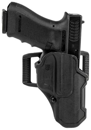 Picture of Blackhawk 410701Bkr T-Series L2c Non-Light Bearing Owb Black Polymer Belt Clip Compatible W/Glock 19/23/26/27/32/33/45 Right Hand 