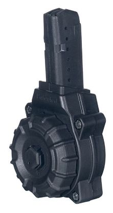 Picture of Promag Drma26 Standard 30Rd Drum 9Mm Luger Fits Ar-15, Compatible W/Glock Style Magazines Black Dupont Zytel Polymer 