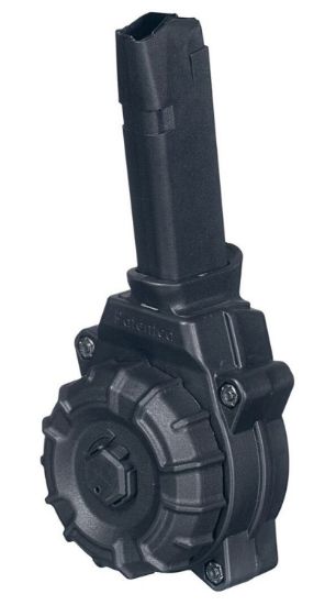 Picture of Promag Drma35 Standard 30Rd Drum 9Mm Luger Compatible W/ Glock 43X/48 Black Dupont Zytel Polymer 