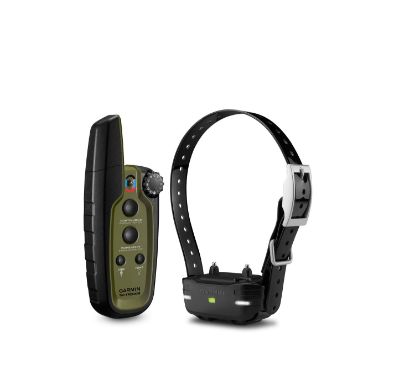 Picture of Garmin 0100120500 Sport Pro System Bundle Handheld Green W/Barklimiter, Led Beacon Lights, 1-Hand Operation, Water-Resistant Rechargeable Li-Ion; Collar Up To 3 Dogs .75 Mile Range 