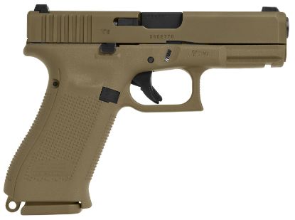 Picture of Glock Px1950703 G19x Compact Crossover 9Mm Luger 4.02" 17+1 Bronze Nitron Frame Finish With Coyote Npvd Steel Slide, Rough Texture Interchangeable Backstraps Grip & Glock Night Sights 