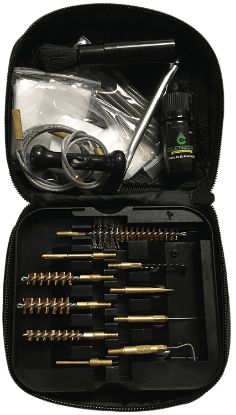 Picture of Clenzoil 2236 Field & Range Tactical Cleaning Kit Pistol/Rifle 17 Pieces Black 