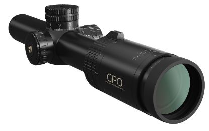 Picture of German Precision Optics R610 Gpotac Matte Black 1-6X24mm 30Mm Tube Illuminated Mil-Spec Horseshoe Reticle 