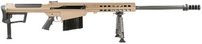 Picture of Barrett 18065 M107a1 50 Bmg 29" 10+1 Flat Dark Earth Cerakote Flat Dark Earth Fixed With Sorbothane Recoil Pad Stock Black Polymer Grip 