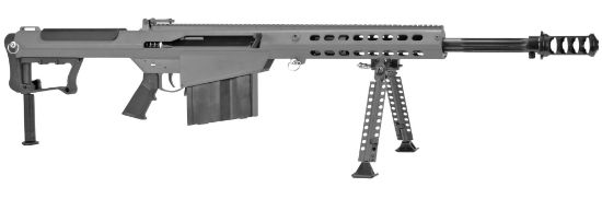 Picture of Barrett 18068 M107a1 50 Bmg 20" 10+1 Tungsten Gray Cerakote Tungsten Gray Fixed With Sorbothane Recoil Pad Stock Black Polymer Grip 