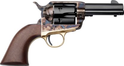 Picture of Pietta Hf357chs312nm 1873 Great Western Ii Posse 357 Mag 6Rd 3.50" Blued Steel Barrel & Cylinder, Color Case Hardened Steel Frame, Walnut Grip, Exposed Hammer 