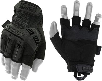 Picture of Mechanix Wear Mfl55011 M-Pact Covert Black Fingerless Synthetic Leather Xl Tpr Closure 