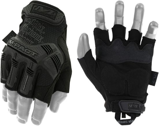 Picture of Mechanix Wear Mfl55011 M-Pact Covert Black Fingerless Synthetic Leather Xl Tpr Closure 