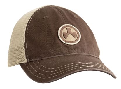 Picture of Magpul Mag1105-212 Icon Patch Trucker Hat Brown/Khaki Adjustable Snapback Osfa Unstructured 