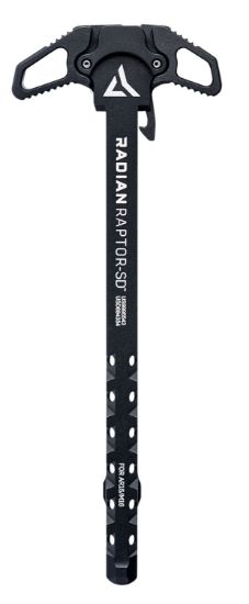 Picture of Radian Weapons R0006 Raptor Sd Ambi Charging Handle, Black, Gas Ported Shaft, Fits Mil-Spec Ar-15/M16 Platform 