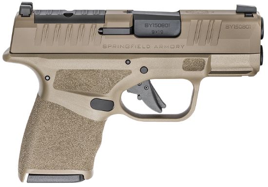 Picture of Springfield Armory Hc9319fosp Hellcat Micro-Compact Osp 9Mm Luger 3" 11+1, 13+1 Flat Dark Earth Flat Dark Earth Cerakote Steel Slide Adaptive Textured Flat Dark Earth Polymer Grip 