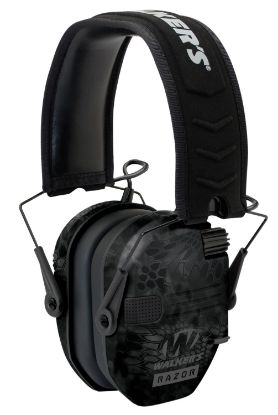 Picture of Walker's Gwprsemyp Razor Slim Electronic Muff 23 Db,Over The Head, Typhoon Camo/Black Polymer 