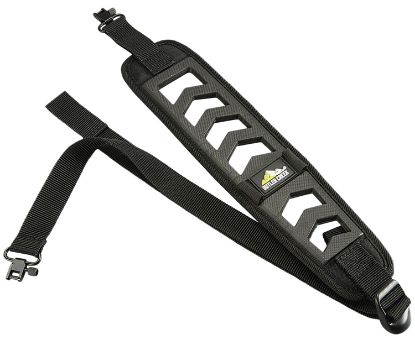 Picture of Butler Creek 190030 Featherlight Rifle Sling Black Foam 22"-36" Oal 3" Wide Adjustable Design 2 Cartridge Loops & Swivels 