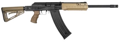 Picture of Kalashnikov Usa Ks12tsffde Ks-12Tsf 12 Gauge 3" 18.25" 10+1 Black Metal Finish, Flat Dark Earth 6 Position Side Folding Collapsible Stock 