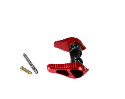 Picture of Timber Creek Outdoor Inc Ambissr Safety Selector 45/90 Degree Ar Platform Red Anodized Aluminum Ambidextrous 