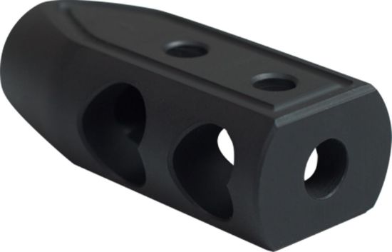 Picture of Timber Creek Outdoors 65Hbblc Heart Breaker Muzzle Brake Black Cerakote With 5/8"-24 Tpi Threads For 6.5 Grendel Ar-Platform 