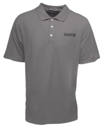 Picture of Glock Ap95874 Classic Polo Gray Cotton Short Sleeve Small 