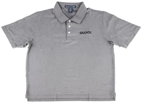 Picture of Glock Ap95876 Classic Polo Gray Cotton Short Sleeve Large 