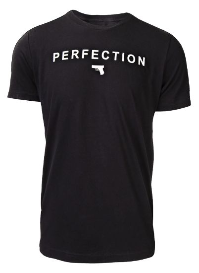 Picture of Glock Aa75124 Perfection Pistol Black Cotton Short Sleeve Small 