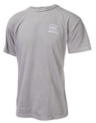 Picture of Glock Aa75143 Perfection Gray Cotton Short Sleeve Small 