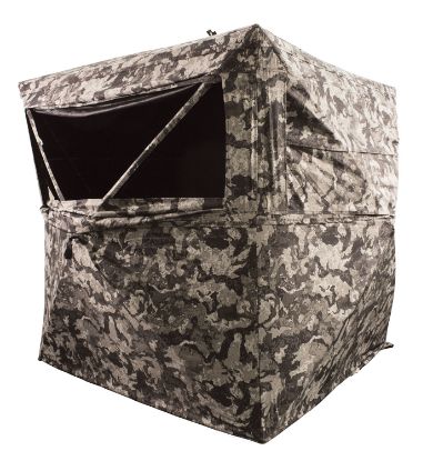 Picture of Hme Hmegrdblnd3cvd Executioner Three-Person Blind Ground Cervidae Camo Polyester 64" X 88" X 68" 