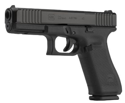 Picture of Glock Pa225s201mos G22 Gen5 Mos 40 S&W 4.49" Glock Marksman Barrel 10+1, Black Frame & Mos Ndlc Slide, Modular Backstrap, Ambidextrous Slide Stop, Safe Action Trigger, Optics Ready 