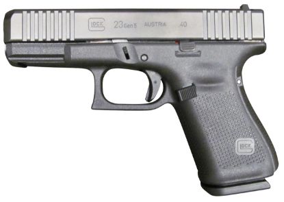 Picture of Glock Pa235s201 G23 Gen5 Compact 40 S&W 4.02" Glock Marksman Barrel 10+1, Black Frame & Ndlc Slide, Modular Backstrap, Ambidextrous Slide Stop, Safe Action Trigger 