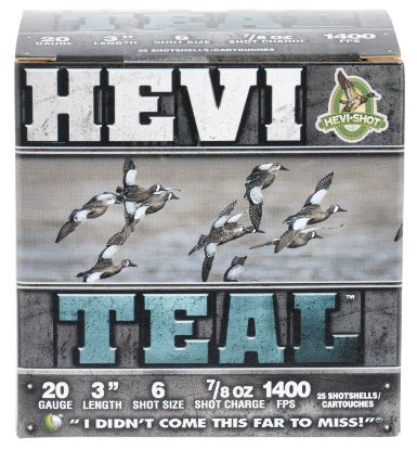 Picture of Hevi-Shot Hs62006 Hevi-Teal 20 Gauge 3" 7/8 Oz 6 Shot 25 Per Box/ 10 Case 